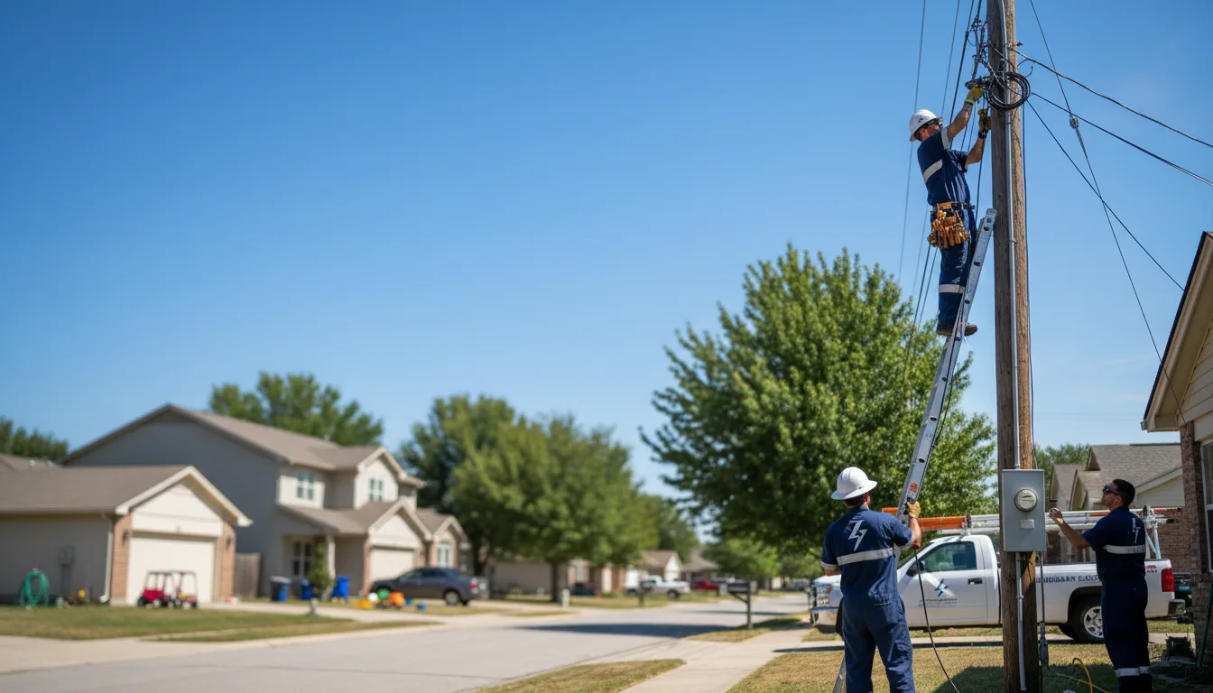 Residential electrician providing installation services in Mason, OH